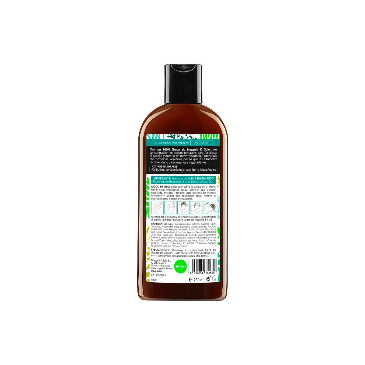 100% Green Champú Apto Veganos