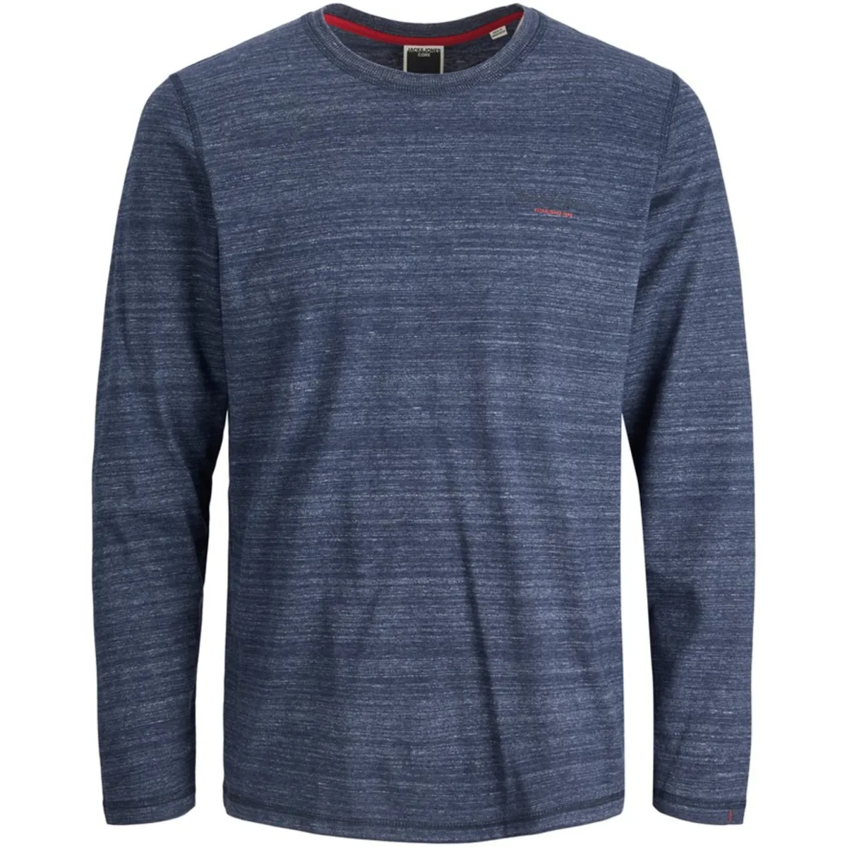 12216505 JCOBERG TEE LS CREW NECK JNR NAVY BLAZER MELANGE