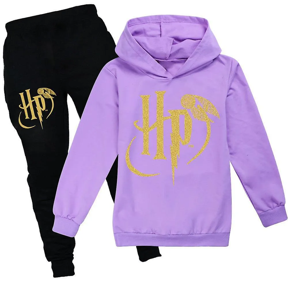 714 AñOS NIñOS NIñOS NIñAS HARRY POTTER JERSEY SUDADERAS CON CAPUCHA Y PANTALONES DE CHáNDAL 2 PIEZAS CONJUNTO DE ROPA JOGGING 