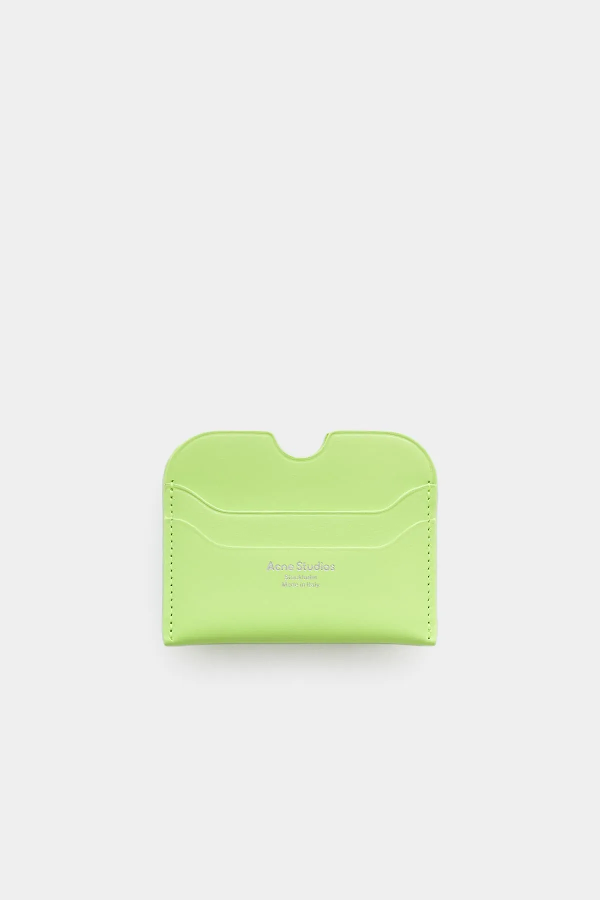 ACNE STUDIOS LIME GREEN CARDHOLDER