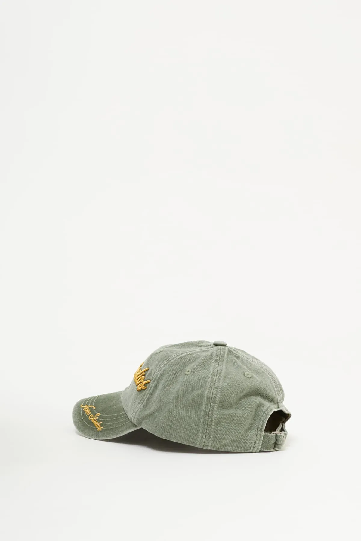 ACNE STUDIOS SAGE GREEN LOGO CAP