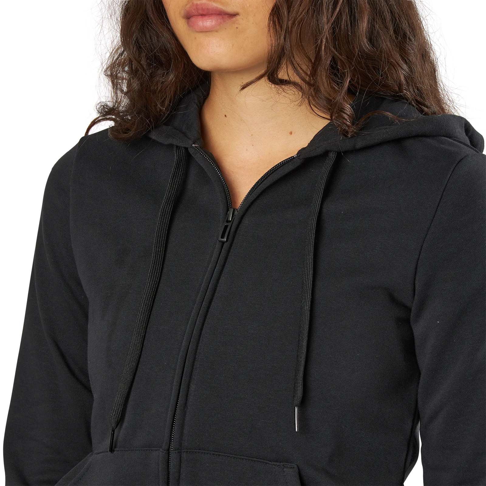 Adidas Essentials Linear Full Zip Hoodie Black / White