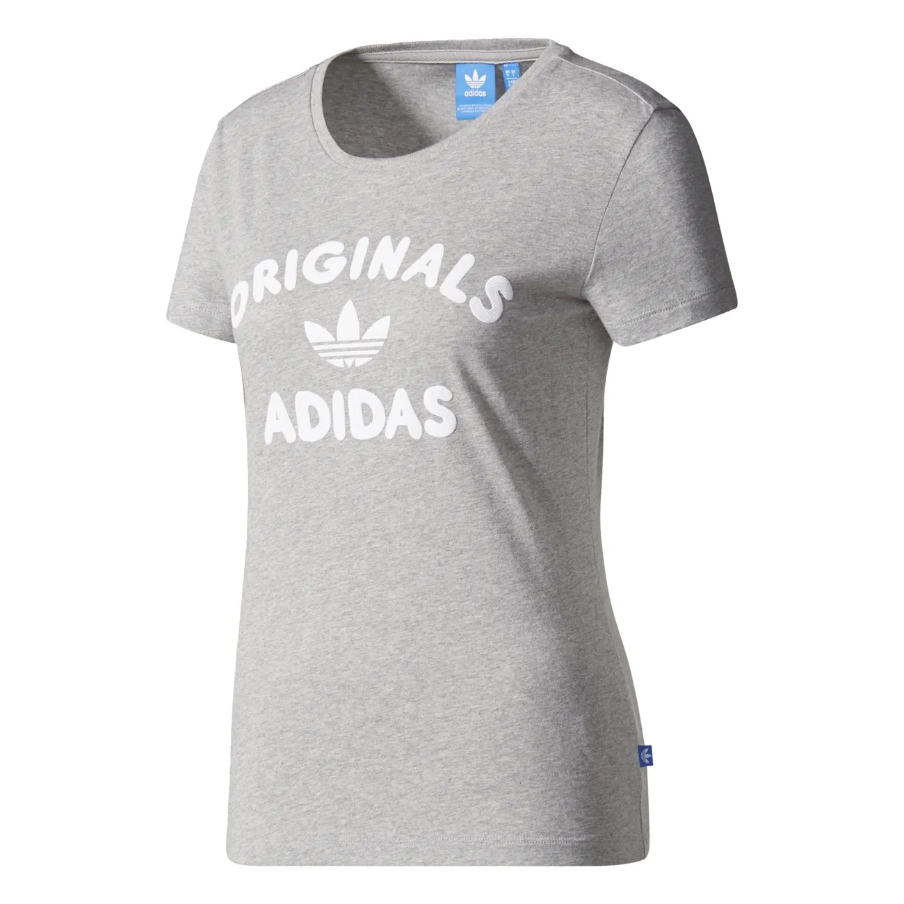 ADIDAS ORIGINALS LOGO TSHIRT W (MEDIUM GREY HEATHER)
