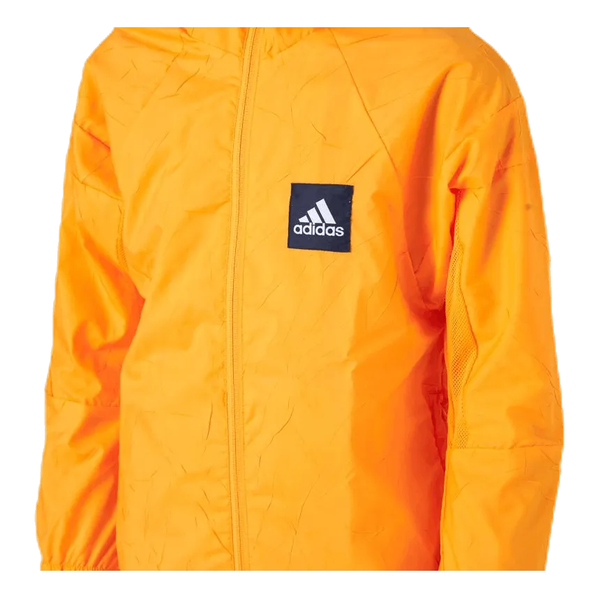 Adidas Prime Blue Recycled Wind Jacket Yellow