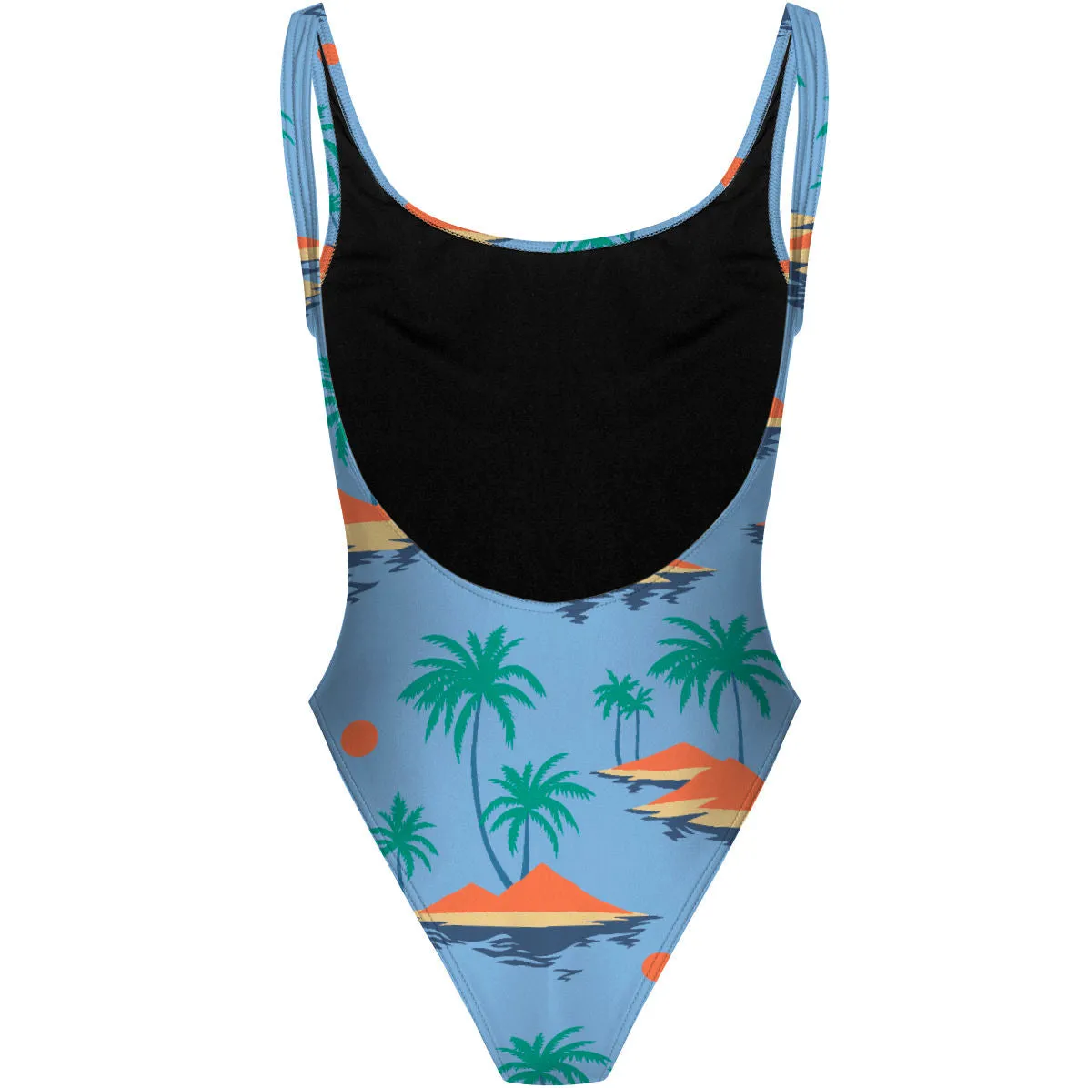 ALOHA ROCK  HIGH HIP ONE PIECE SWIMSUIT