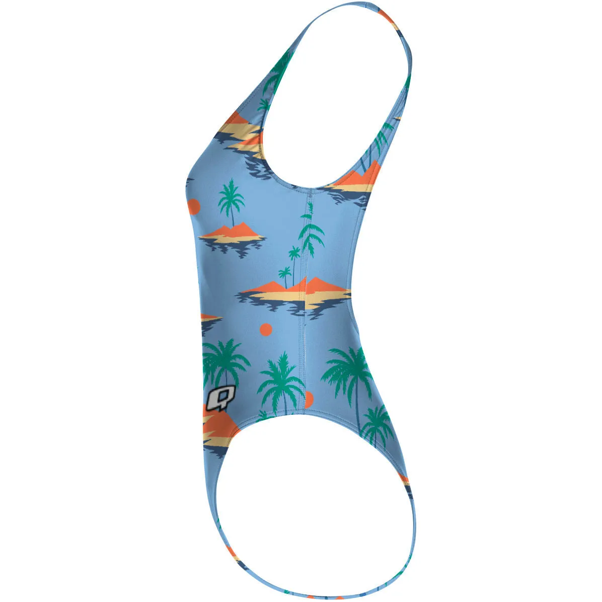 ALOHA ROCK  HIGH HIP ONE PIECE SWIMSUIT