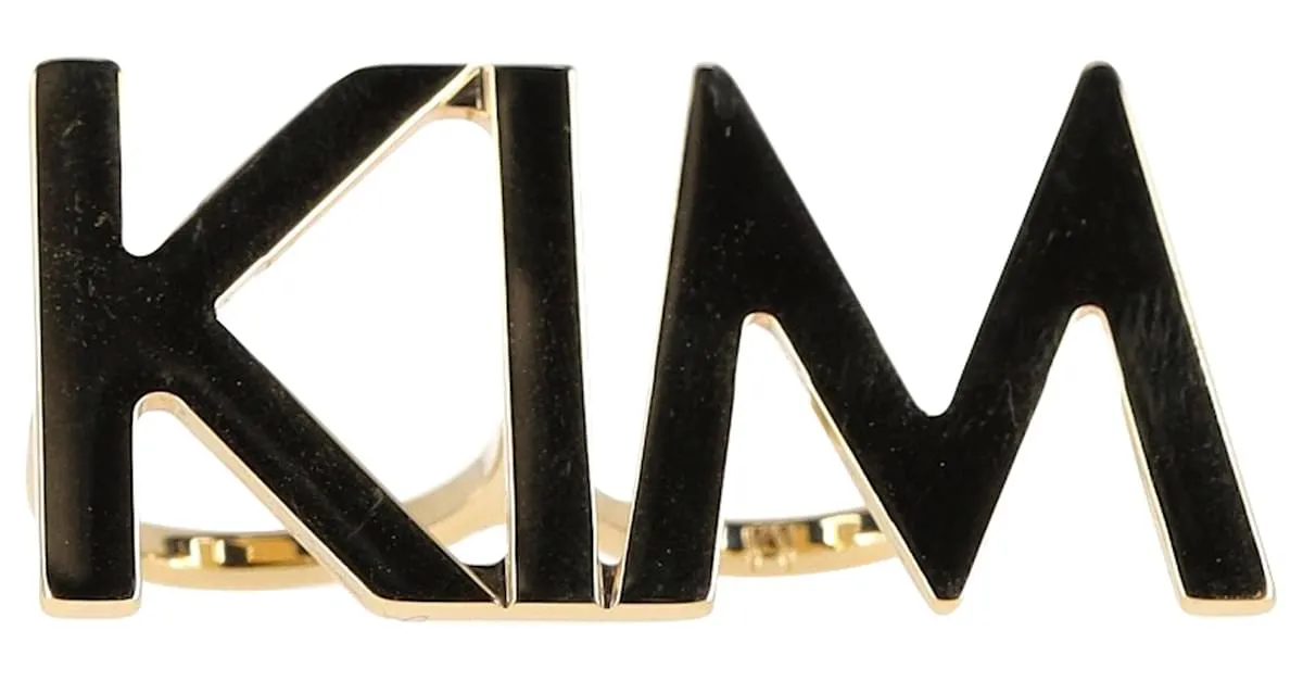 Anillo Dolce & Gabbana x Kim en metal dorado Metálico 