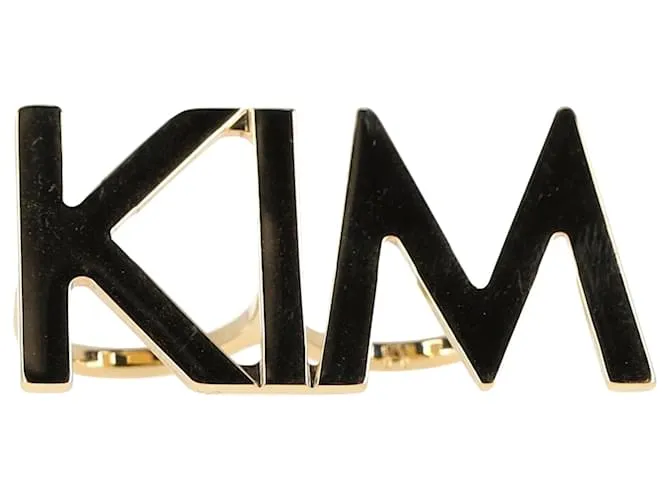 Anillo Dolce & Gabbana x Kim en metal dorado Metálico 