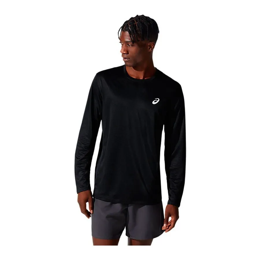 ASICS CAMISETA HOMBRE CORE LS TOP 2011C340001 NEGRO