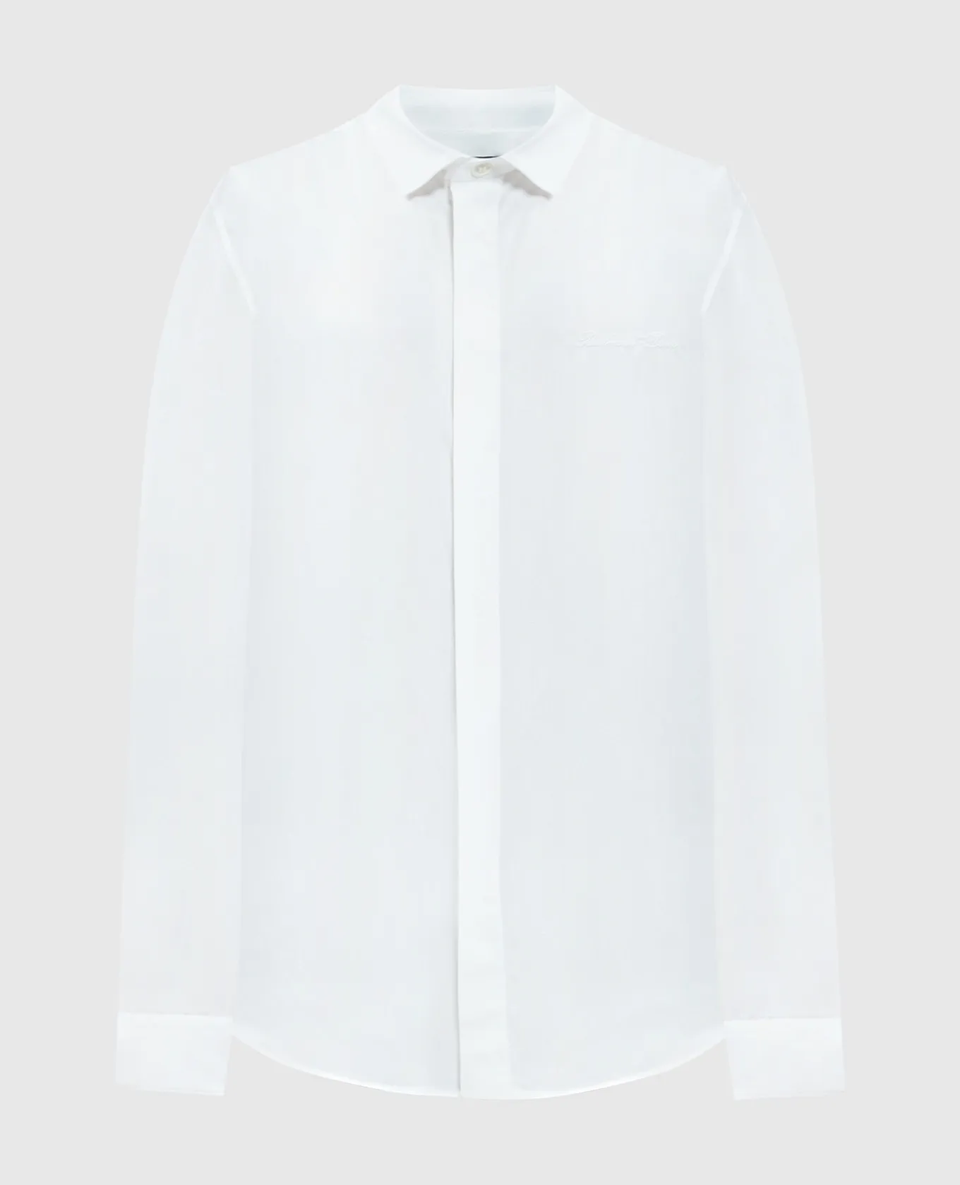Balmain White shirt with logo embroidery
