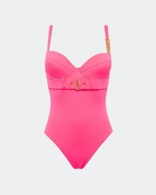 Bañador acolchado Moschino Swim A4982 Rosa