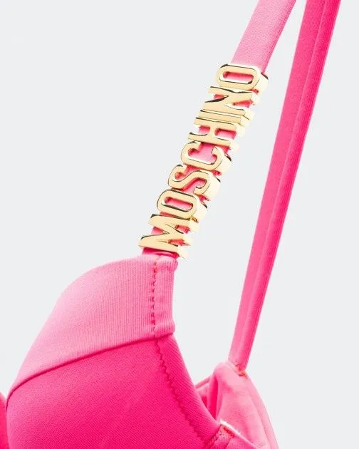 Bañador acolchado Moschino Swim A4982 Rosa