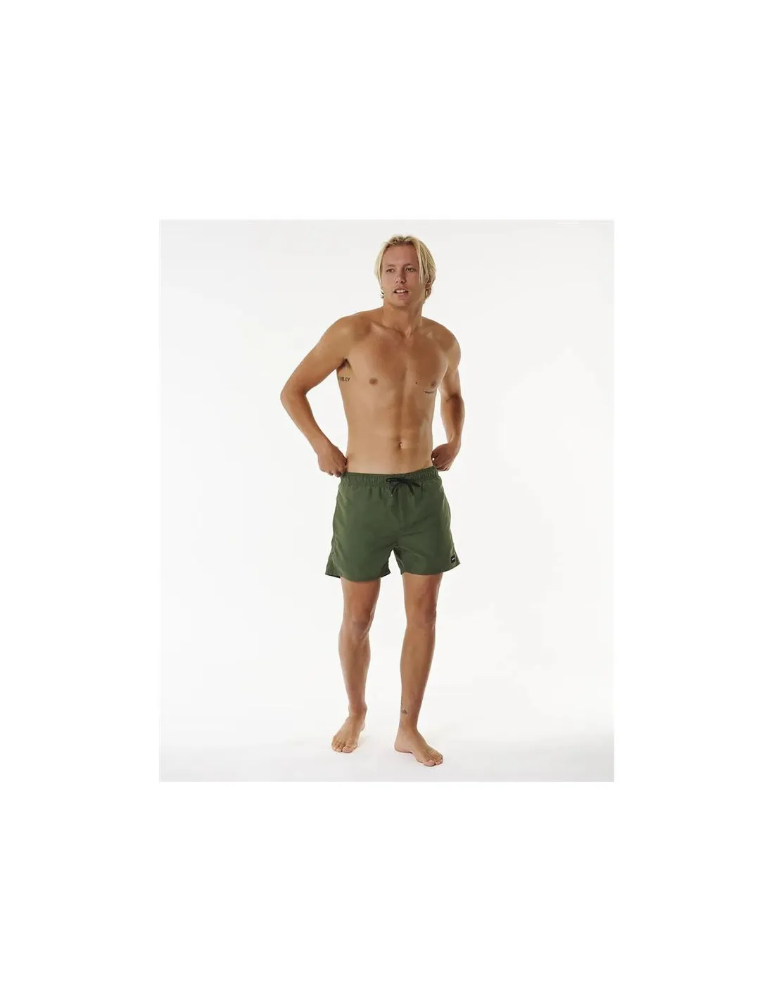 Bañador de Playa y piscina Rip Curl Offset Volley Hombre Verde Oliva