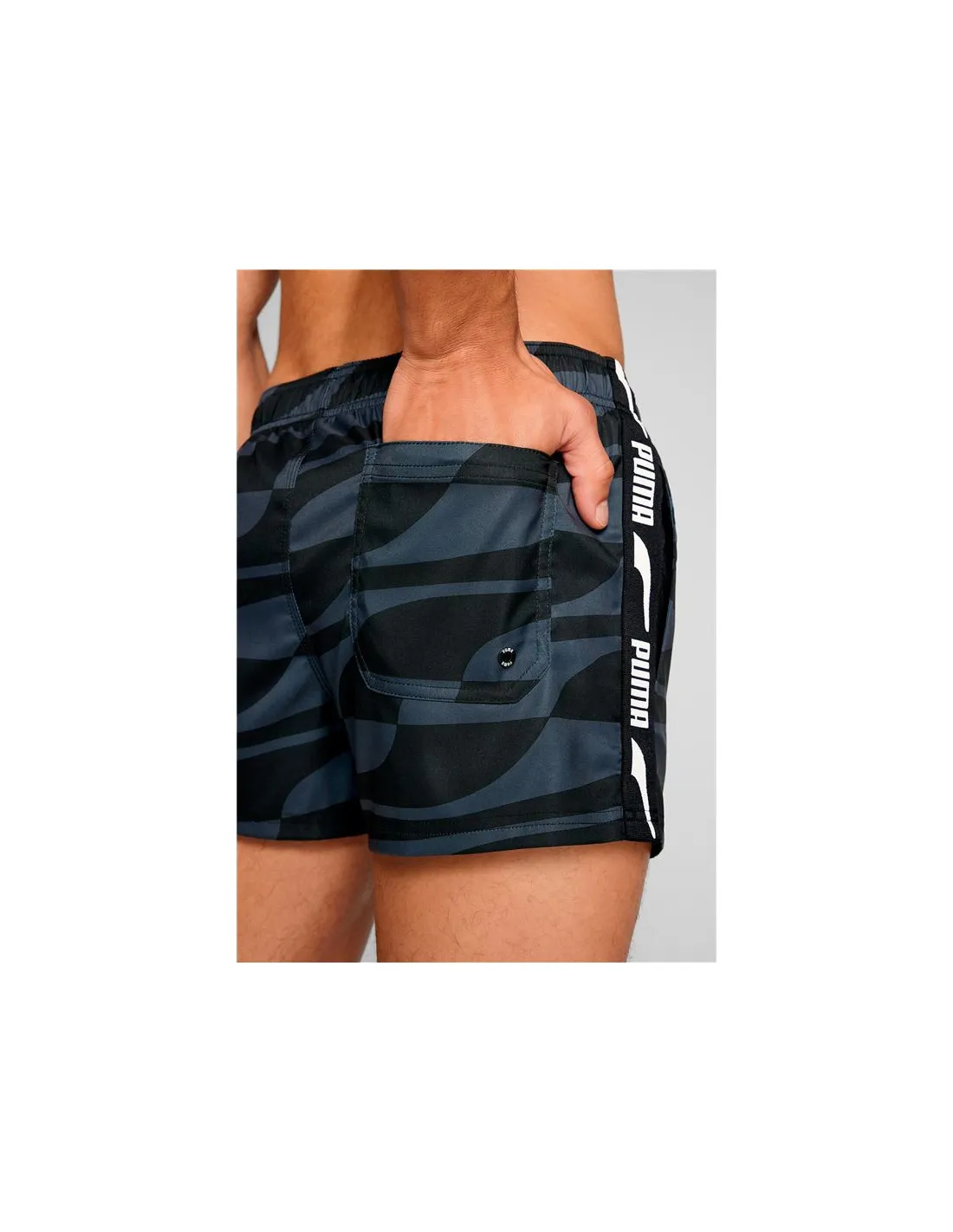Bañador de Puma Formstrip 1P Hombre Negro