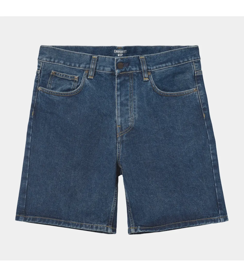 BERMUDA CARHARTT WIP NEWEL SHORT  BLUE STONE WASHED