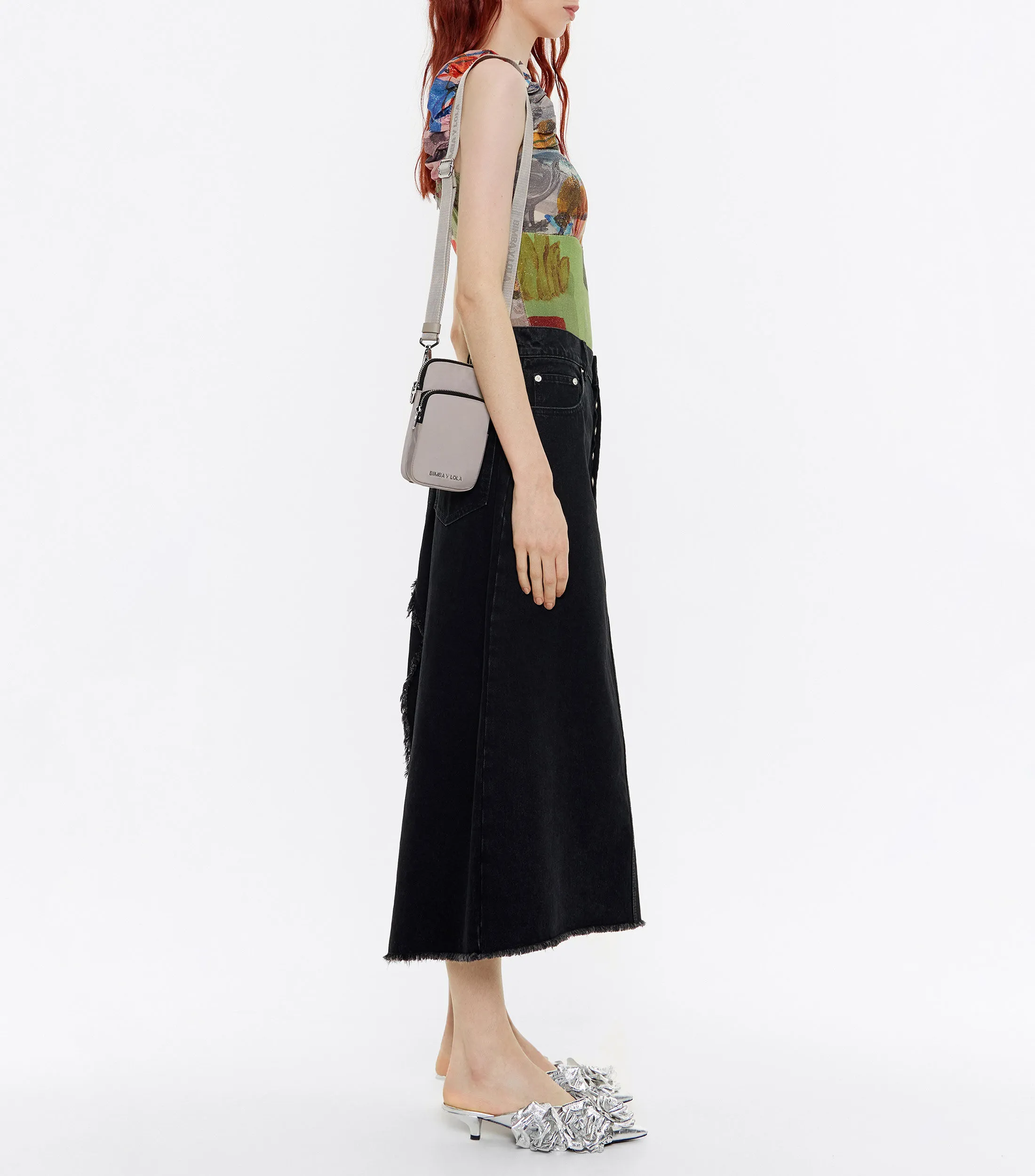 Bimba y Lola Bolso crossbody mini nylon arena Mujer