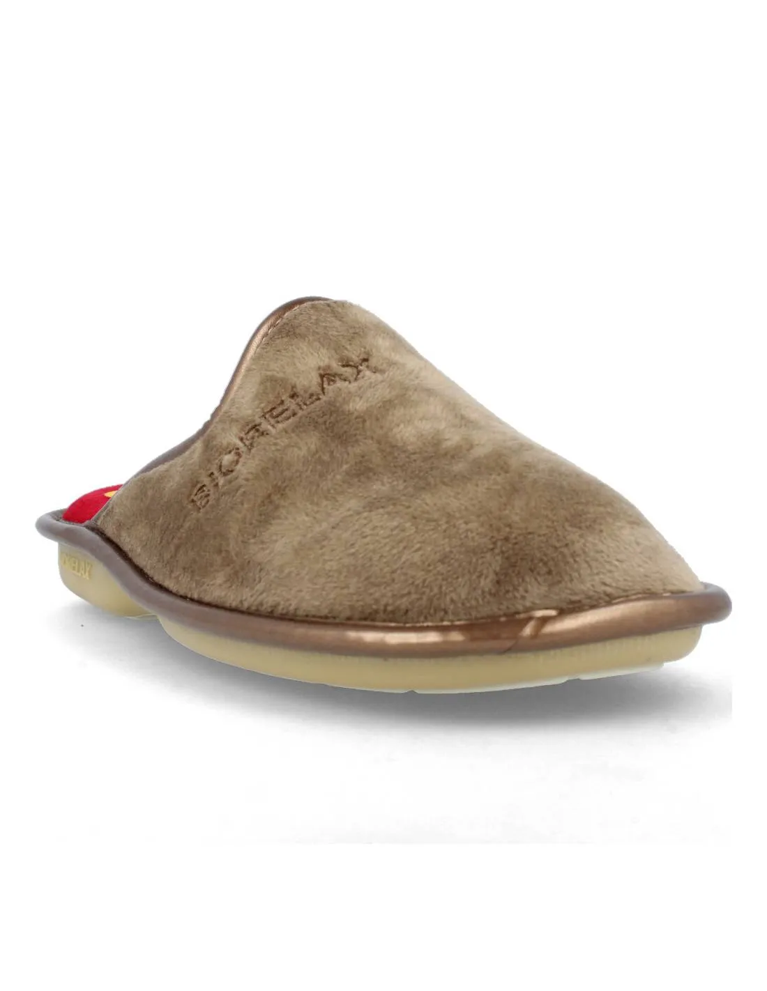 BIORELAX  ZAPATILLA CASA MUJER LISA TABACO
