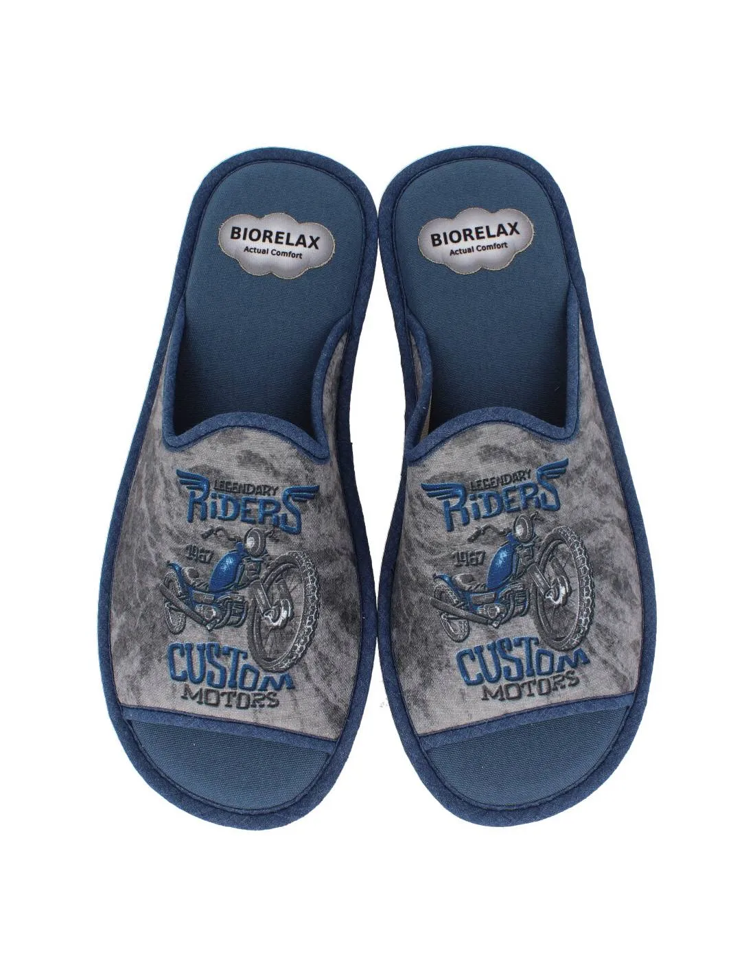 BIORELAX  ZAPATILLAS HOMBRE MOTO MARINO