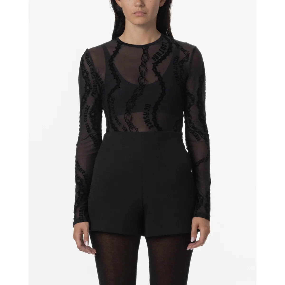Body Versace Jeans Couture 77HAM2A1 Negro