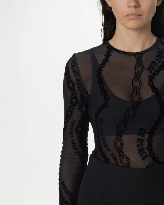 Body Versace Jeans Couture 77HAM2A1 Negro