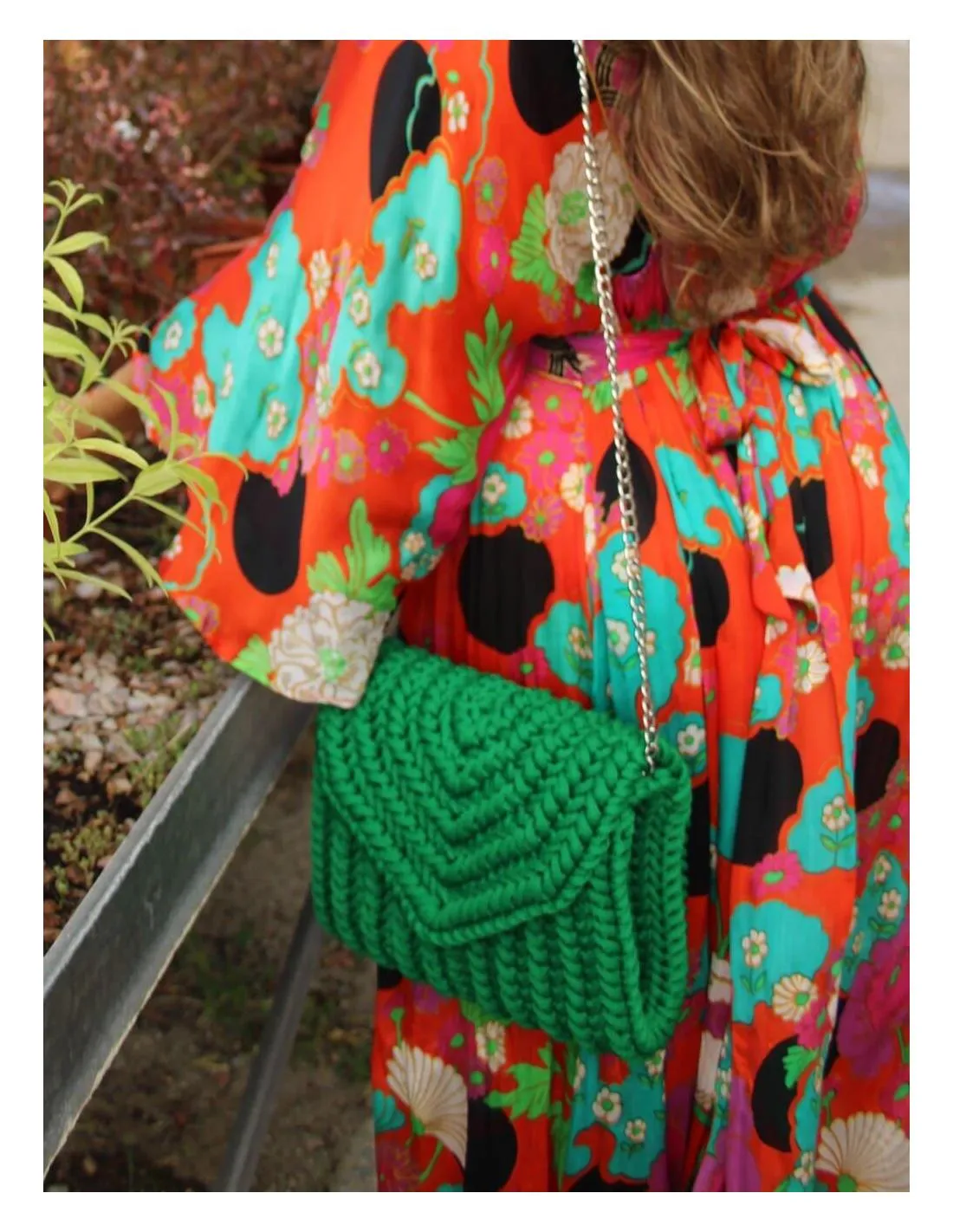 BOLSO CROCHET WOW BAGS GARDEN GREEN