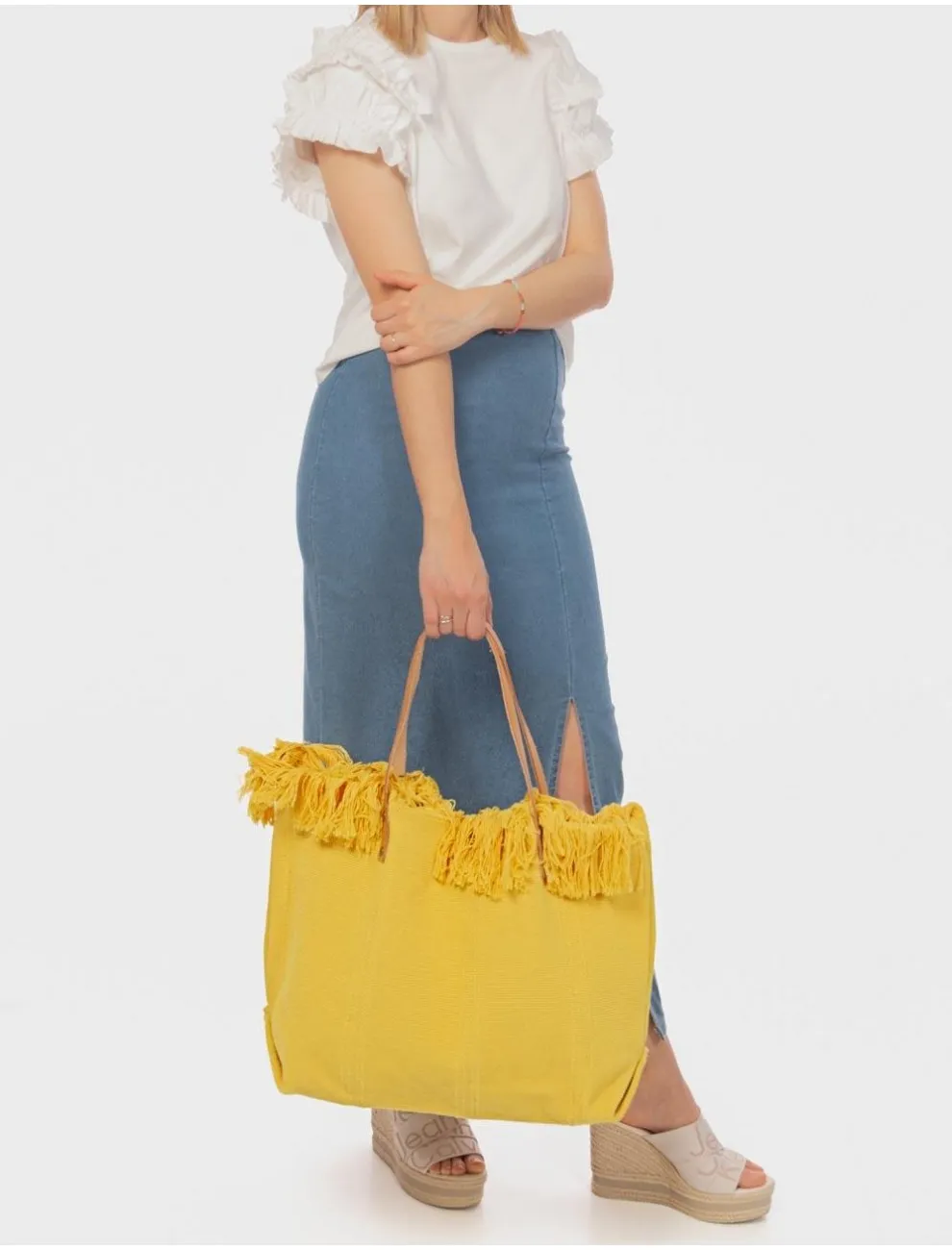 Bolso Mujer Obvio Area Amarillo