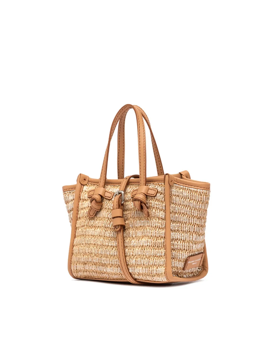 Bolso tote mini rafia Spike
