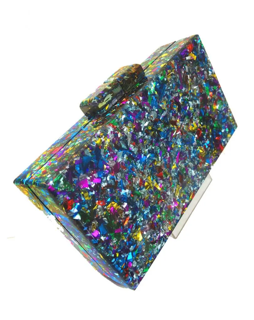 BOLSOS DE CAREY PARA BODAS CON ORIGINAL DISEÑO MULTICOLOR