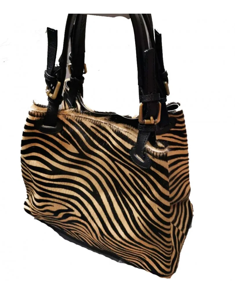 BOLSOS DE PIEL POTRO EFECTO CEBRA ANIMAL PRINT ONLINE