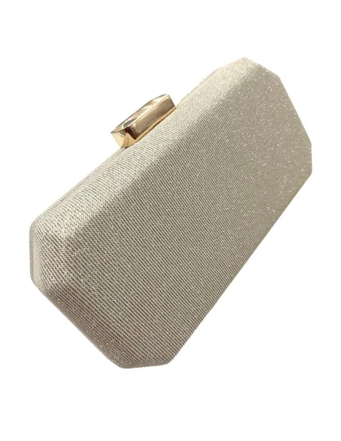BOLSOS DORADOS DE FIESTA CON DISEÑO OCTOGONAL PARA BODAS