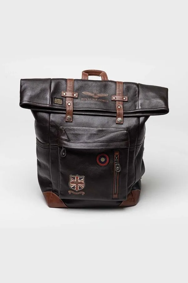 Bolsos Hombre Royal Air Force Cheshire Bag Dark Brown