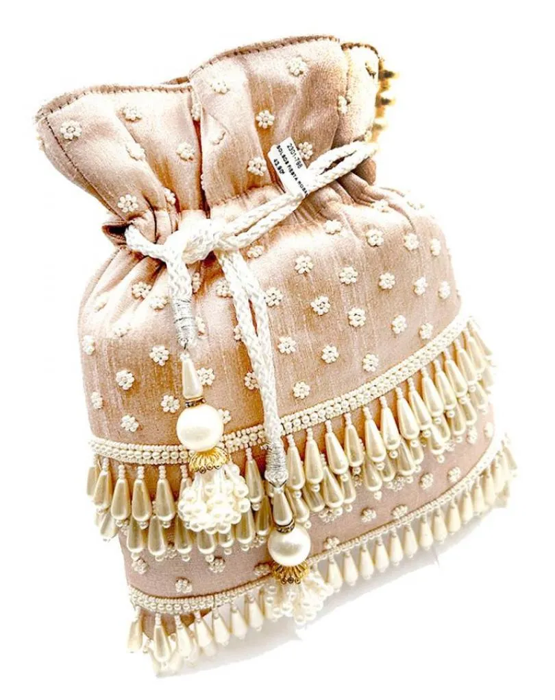 BOLSOS ROSAS LIMOSNERA PARA BODAS CON BONITA DECORACION PERLAS