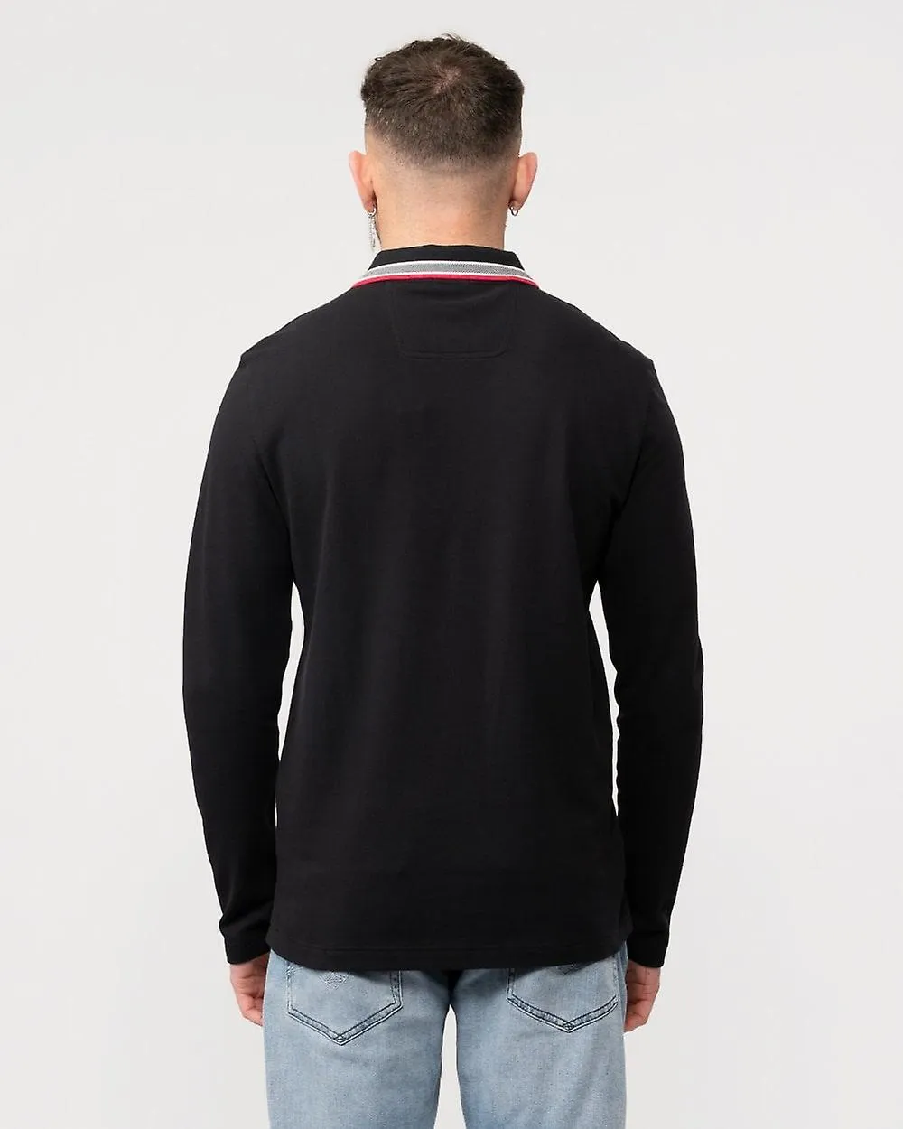 BOSS Green BOSS Green Plisy Mens Long Sleeve Contrast Collar Polo