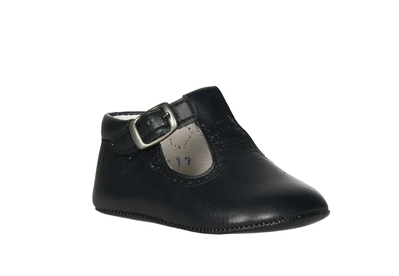 Bota Sandalia Azul Marino Lisa