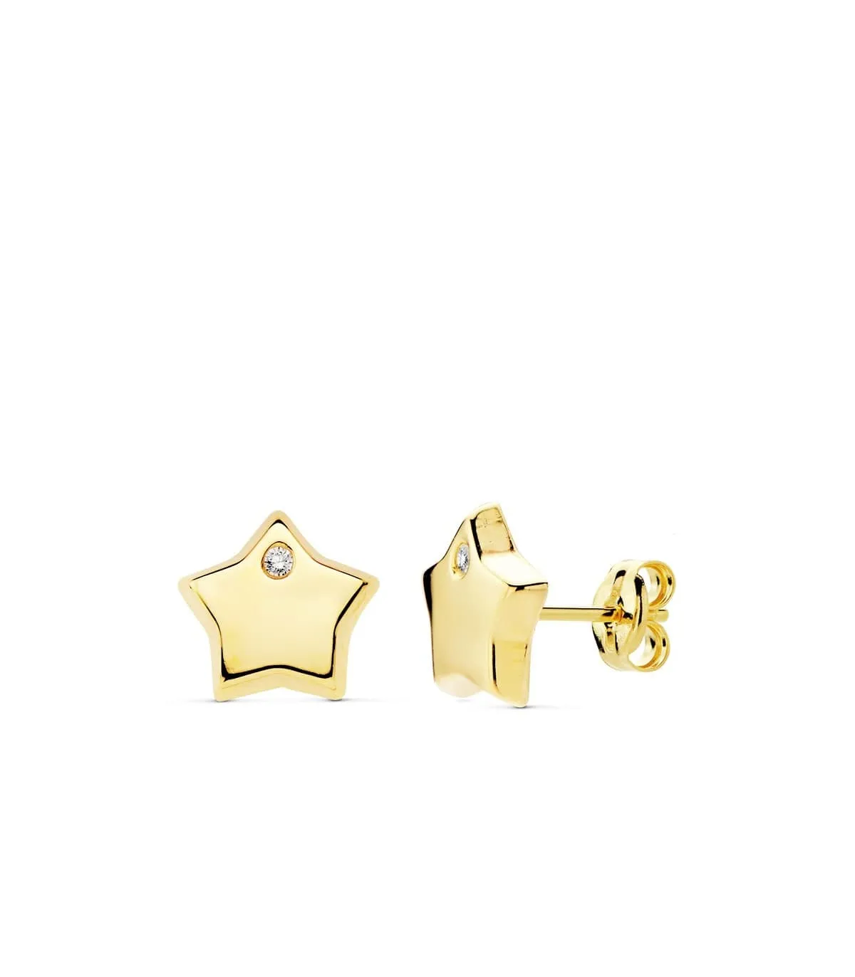 Boucles d'oreilles Stella Or Jaune 18 K 9 MM