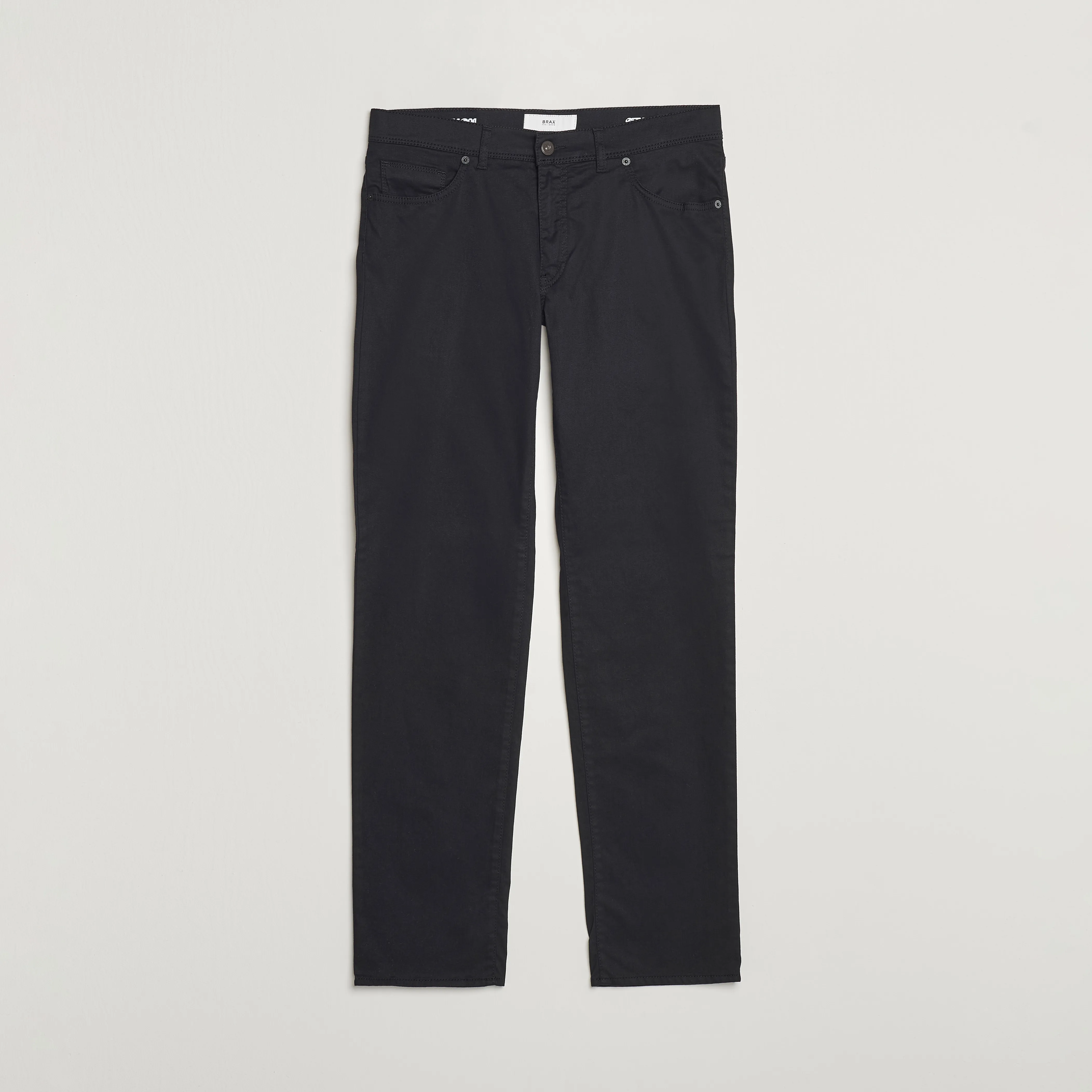 BRAX CADIZ COTTON SATIN 5POCKET PANTS PERMA BLACK