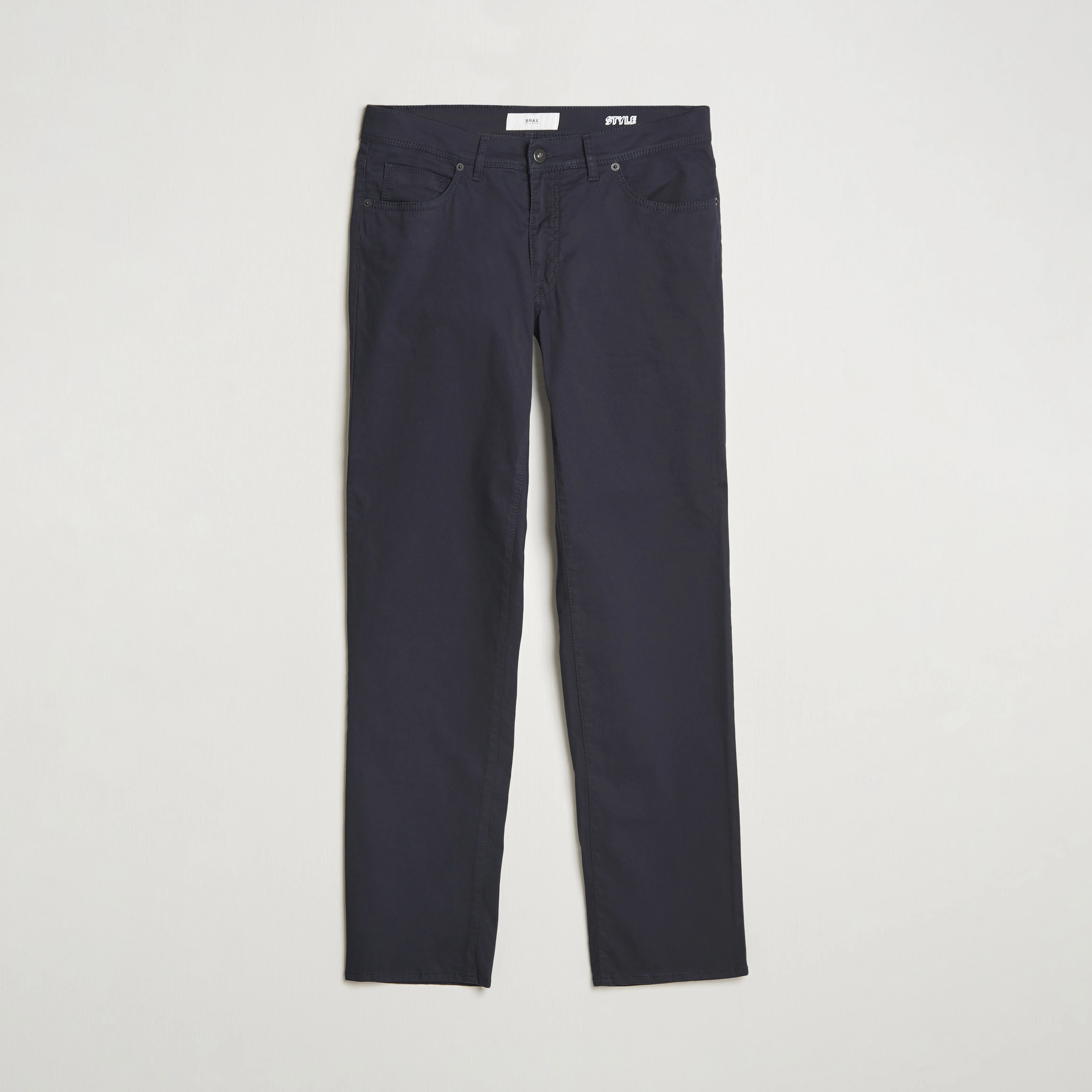 BRAX CADIZ COTTON SATIN 5POCKET PANTS PERMA BLUE