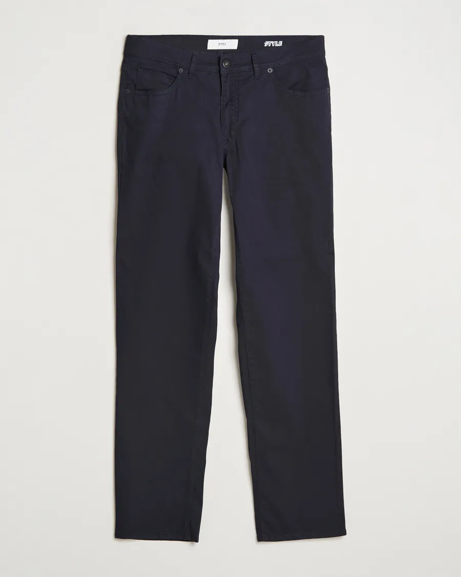 BRAX CADIZ COTTON SATIN 5POCKET PANTS PERMA BLUE