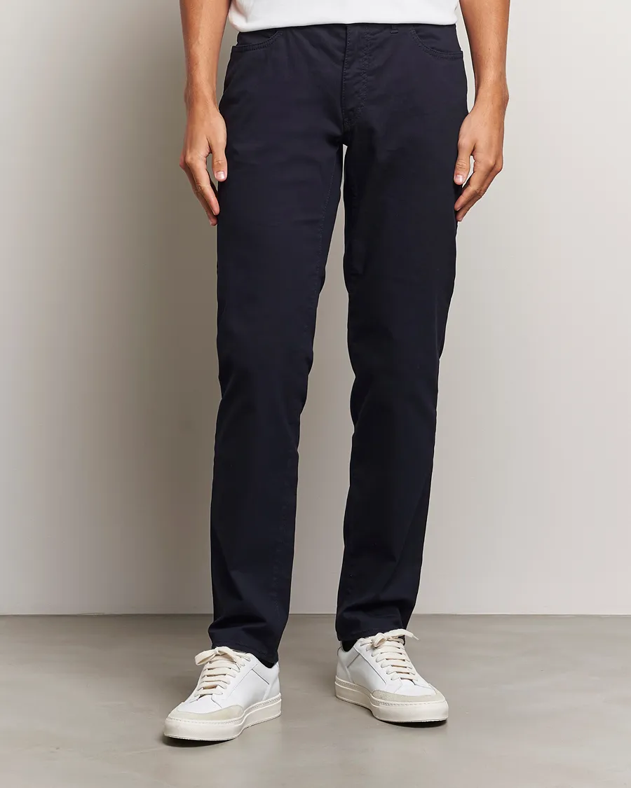 BRAX CADIZ COTTON SATIN 5POCKET PANTS PERMA BLUE