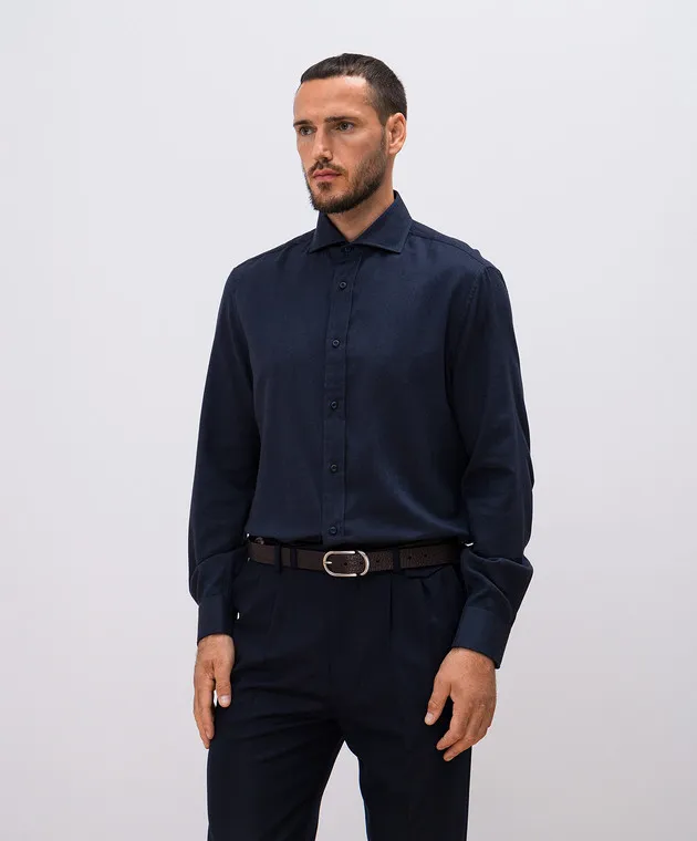 Brunello Cucinelli Blue shirt