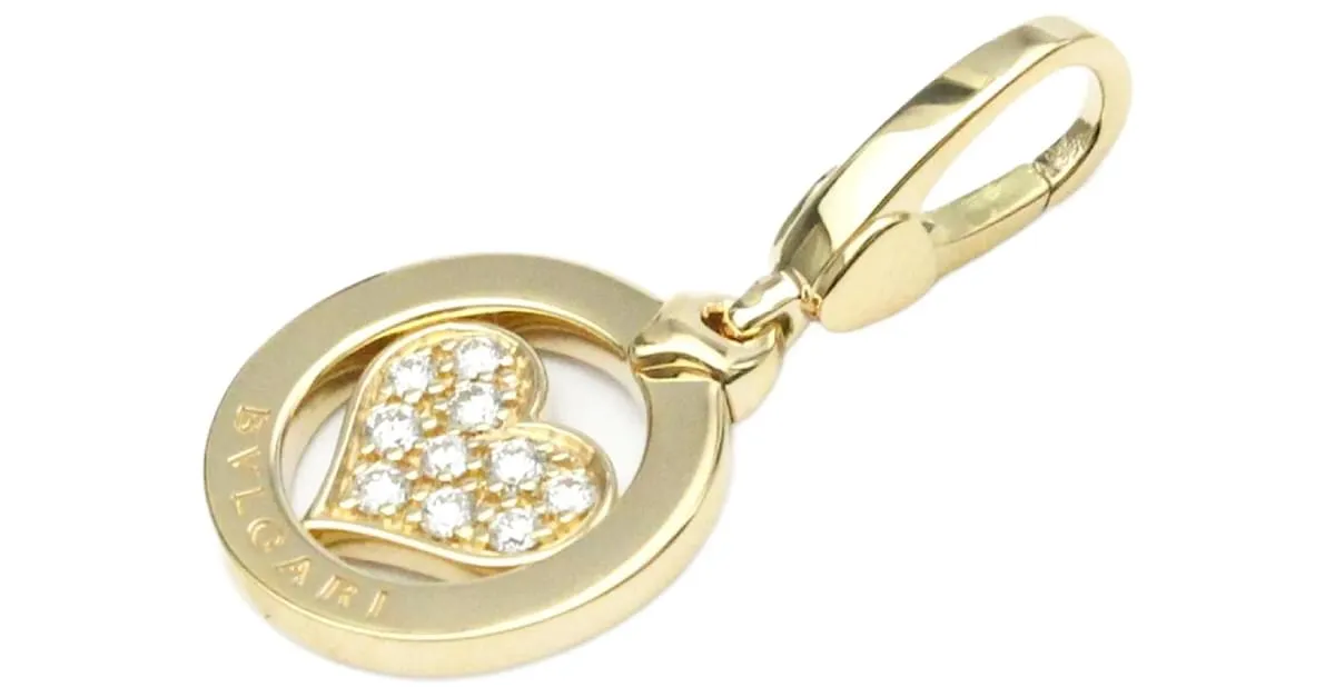 Bulgari Péndulo Tondo Heart Charm de Bvlgari Dorado 