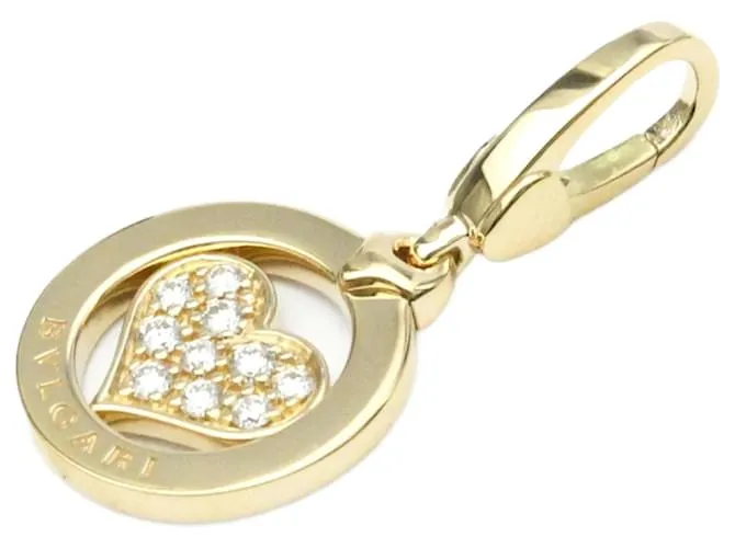 Bulgari Péndulo Tondo Heart Charm de Bvlgari Dorado 