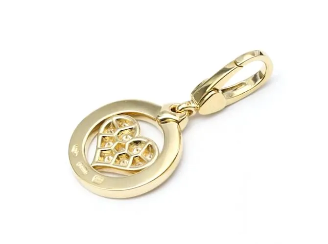 Bulgari Péndulo Tondo Heart Charm de Bvlgari Dorado 