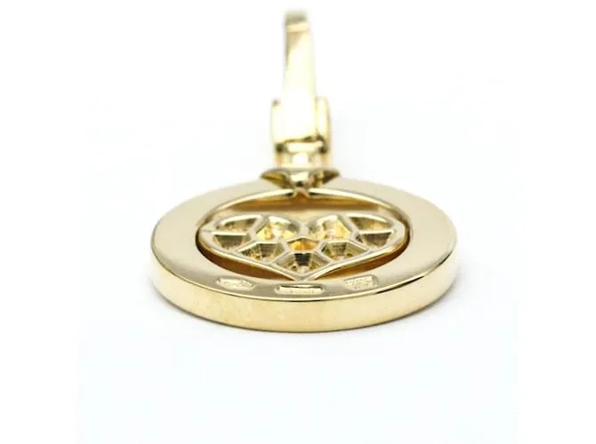 Bulgari Péndulo Tondo Heart Charm de Bvlgari Dorado 