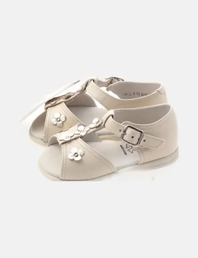 Caminito Sandalia beige "flores"