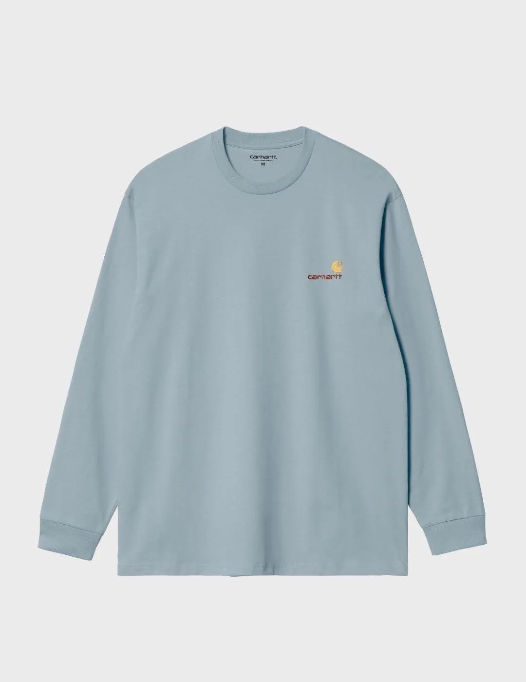 Camiseta Carhartt WIP L/S American Script Blue
