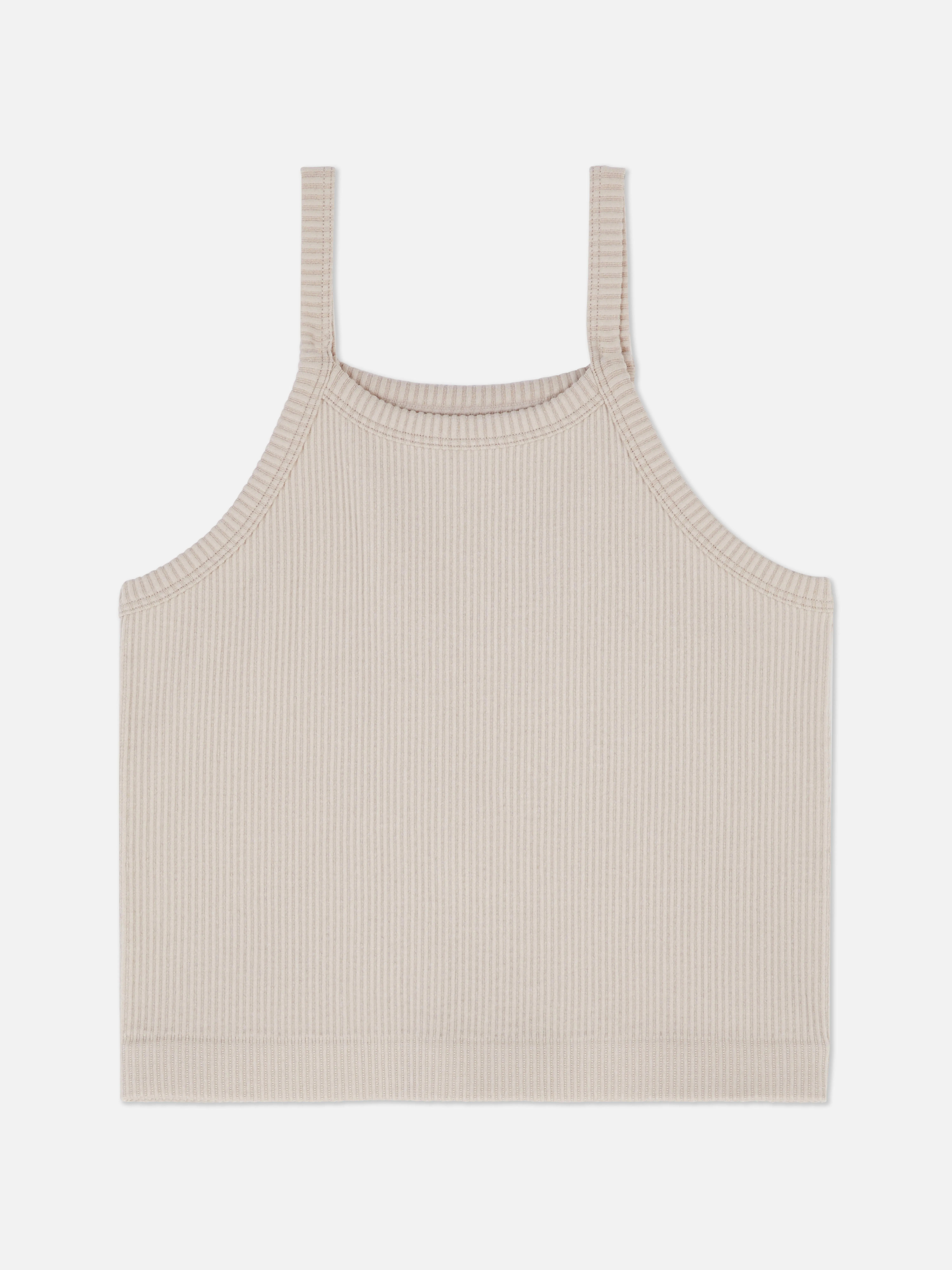 Camiseta con espalda nadadora y ribete