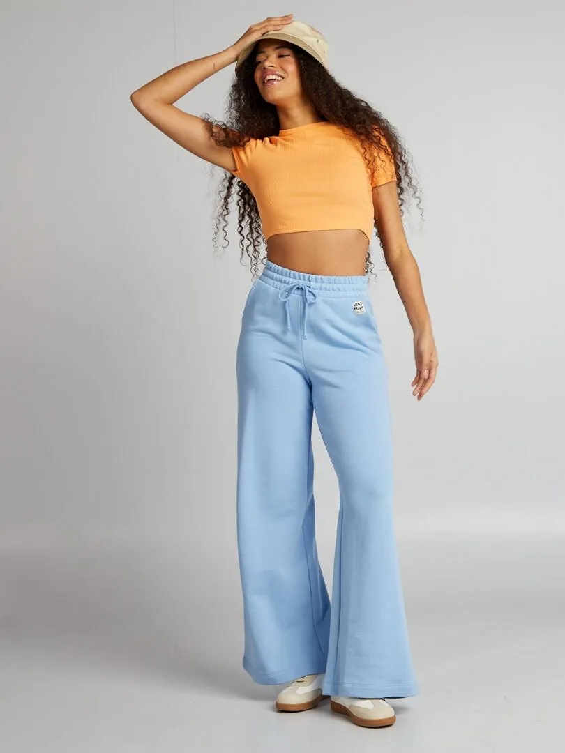 CAMISETA CROPPED DE CANALé CON CINTAS  NARANJA