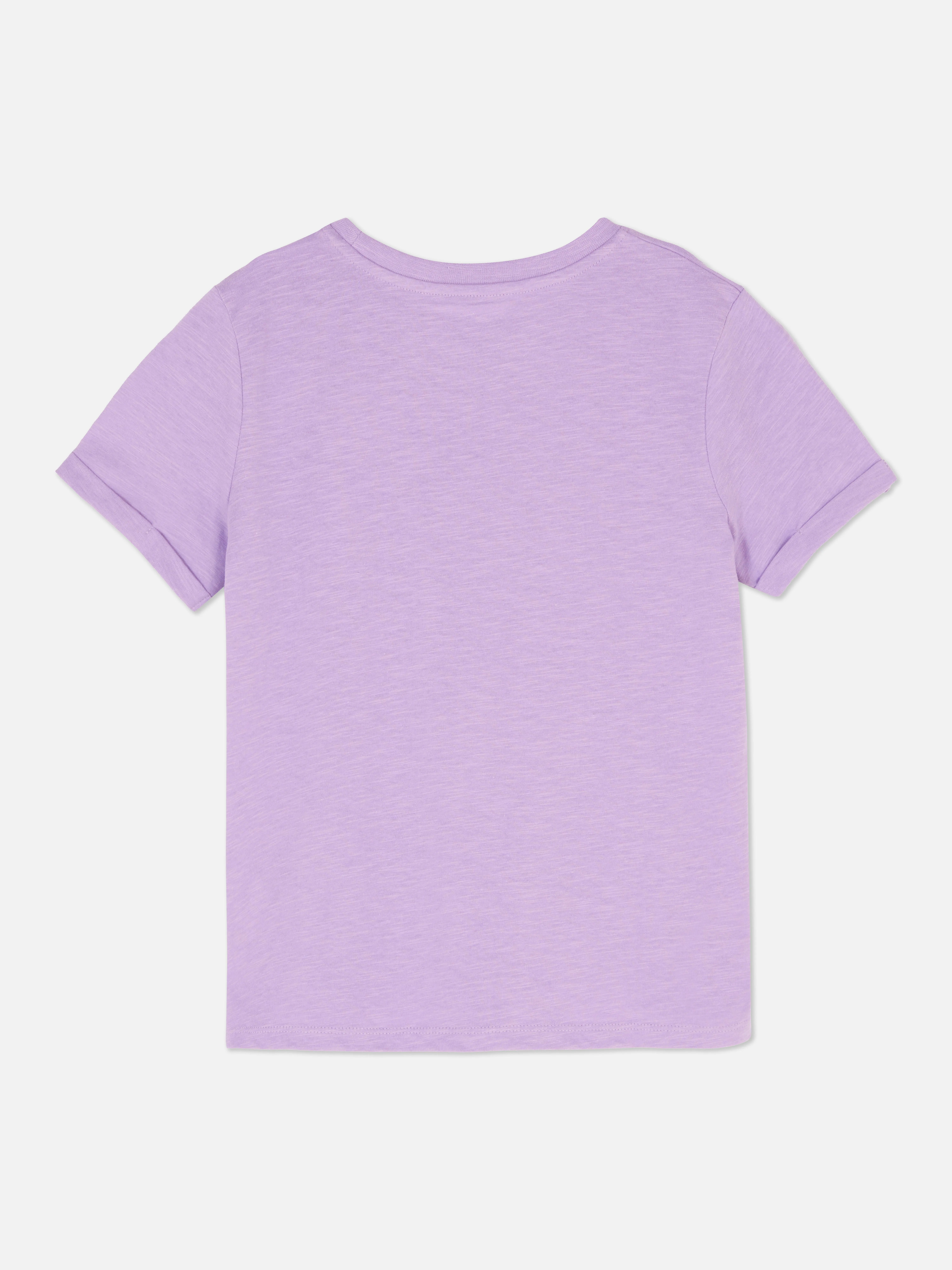 Camiseta de manga corta flameada