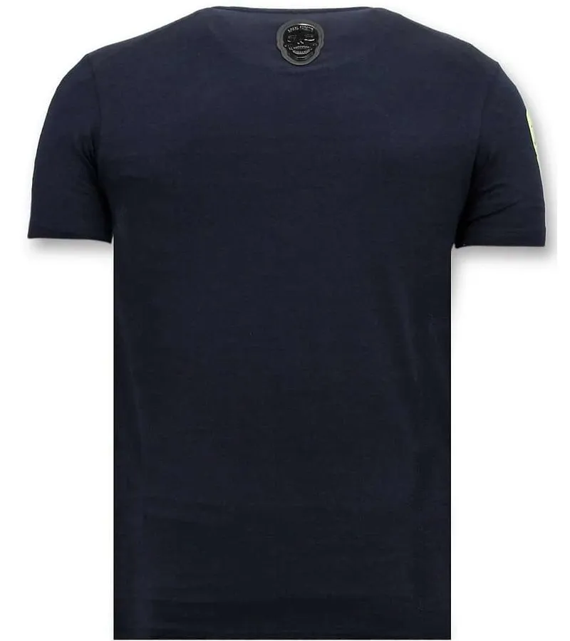CAMISETA EXCLUSIVA DE LOS HOMBRES SOMOS ANóNIMOS  AZUL